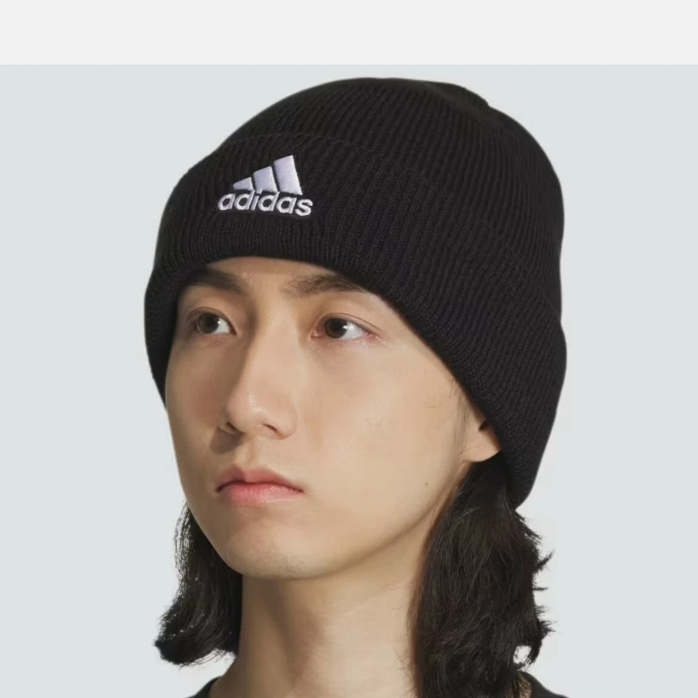 🆕Adidas Black Adult Fold Beanie NWT